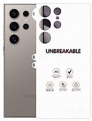 A3sprime Back Screen Guard for SAMSUNG Galaxy S24 Ultra 5G, |Full Coverage 9H Surface Hardness Unbreakable Soft Silicone Back Skin Protector|, (Matte)