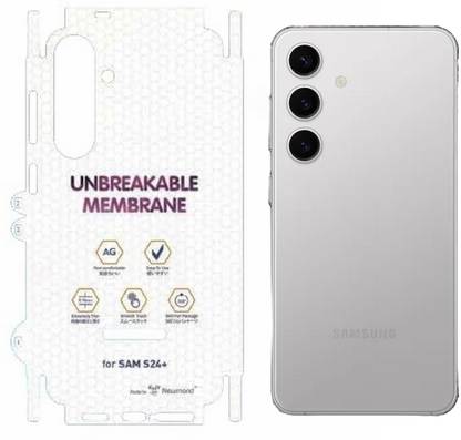 MZKART Back Screen Guard for Galaxy S24 Plus Matte Unbreakable Membrane With Sides Protection