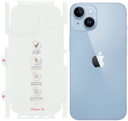 Mobilive Back Screen Guard for iPhone 14 Glossy Finish Edge to Edge Coverage