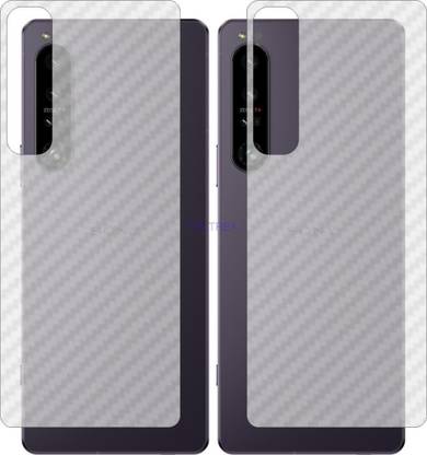 TELTREK Back Screen Guard for SONY XPERIA 1 IV (3D Carbon Fiber Finish)
