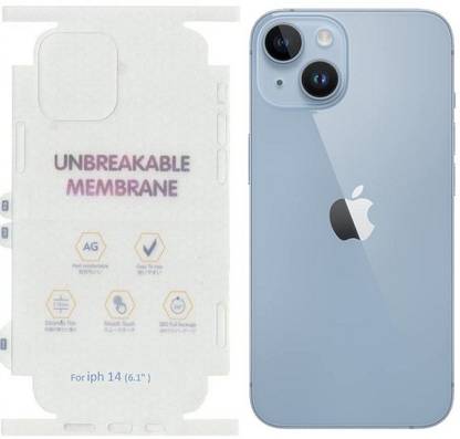 CallSmith Back Screen Guard for Apple iPhone 14 Matte Unbreakable Hydrogel, Screen Protector 360 Protection, With Apple Cut