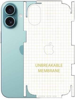 A3sprime Back Screen Guard for Apple iPhone 16, |Unbreakable Soft Transparent Back and Side Skin Protector|
