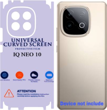 Shreejee Back Screen Guard for IQOO NEO 10 5g back MEMBRANE glossy with 360 covrege back and side full back panel protector