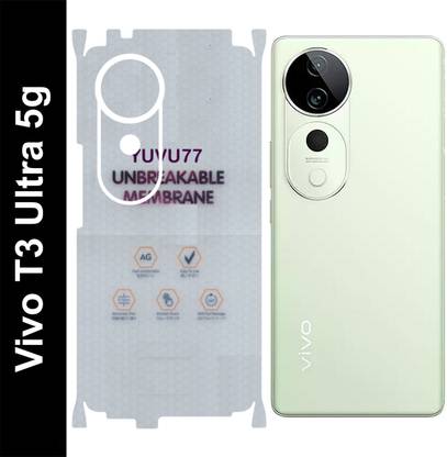 yuvu77 Back Screen Guard for VIVO T3 ULTRA 5G, Membrane with 360 coverage