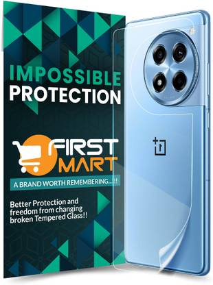 FIRST MART Back Screen Guard for OnePlus 12R 5G, 1 + 12R 5G, OnePlus 12R, 4 Layer Unbreakable Membrane with Easy Installation