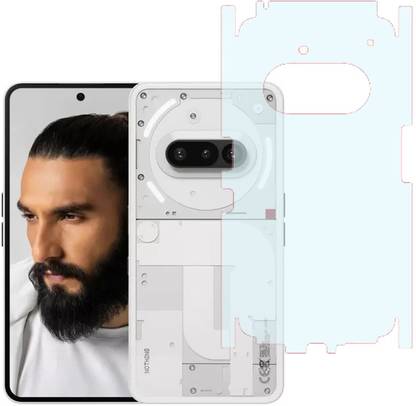 KARTRAY Back Screen Guard for Nothing Phone 3a 5G, Matte With Sides