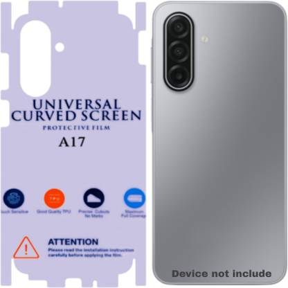 Shreejee Back Screen Guard for SAMSUNG GALAXY A17 5g back MEMBRANE glossy with 360 covrege back and side full back panel protector