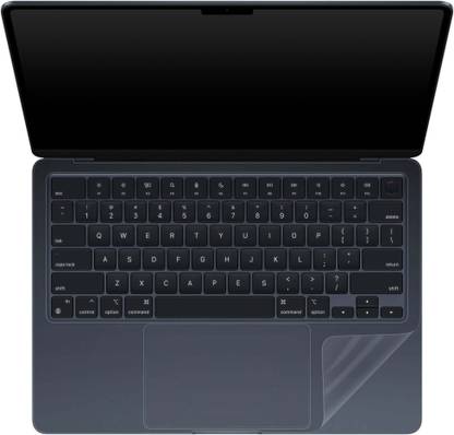 Capes India Back Screen Guard for MacBook Air 13" M2 A2681, MacBook Air 13" M3 A3113, Transparent Clear Vinyl Skin, Only Palmrest Skin