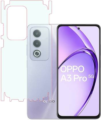 KARTRAY Back Screen Guard for Oppo A3 Pro 5G, Matte With Sides