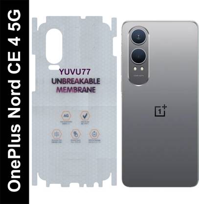 yuvu77 Back Screen Guard for OnePlus Nord CE4 Lite 5G, Membrane 360 coverage