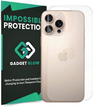 Gadget Glow Back Screen Guard for iPhone 16 Pro Max, Apple iPhone 16 Pro Max, Apple 16 Pro Max