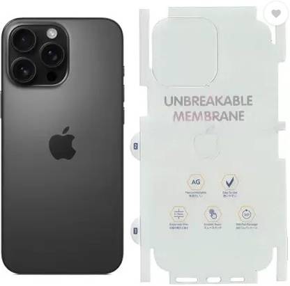 Protectt Back Tempered Glass for iPhone 16 Pro Max Anti Fingerprint Edge to Edge, Iphone 16 Pro Max