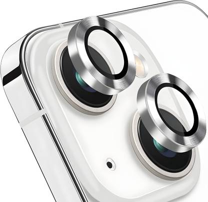 CASELIA Camera Lens Protector for iPhone 13 Mini, iPhone 13 Mini silver Camera Ring protector