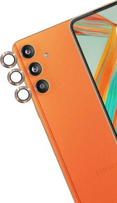 A3sprime Camera Lens Protector for SAMSUNG Galaxy F55 5G, Galaxy M55 5G, |Edge to Edge Full Coverage 9H Surface Hardness Tempered Glass with Metal Ring Guard Camera Lens Protector|