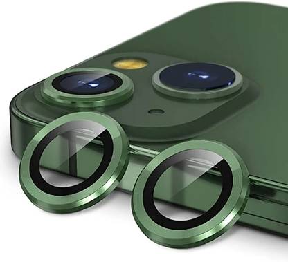 CASELIA Camera Lens Protector for iPhone 13 Mini, iPhone 13 Mini Green Camera Ring protector