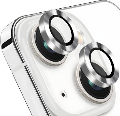CASELIA Camera Lens Protector for iPhone 13, iPhone 13 silver Camera Ring protector