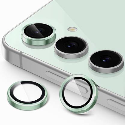 SCRENZO Camera Lens Protector for Samsung Galaxy S24 FE, Camera Ring For Samsung Galaxy S24 FE, [Perfect-Fit, Easy-Installation, Case-Friendly]