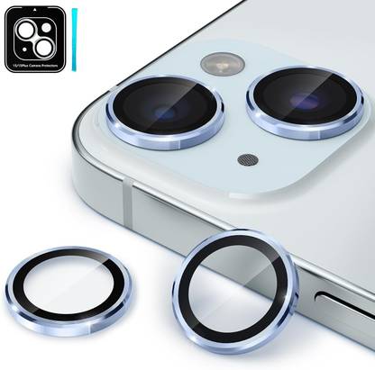 Casekoo - IN CASEKOO IN LOVE Camera Lens Protector for iPhone 15 Plus, iPhone 15, iPhone 14, iPhone 14 Plus