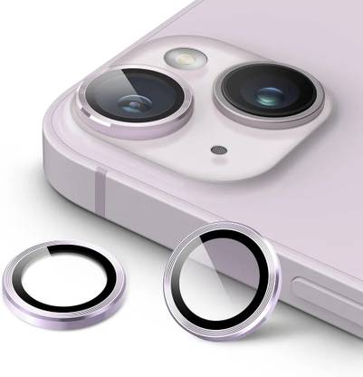 casual need Camera Lens Protector for Camera Lens Protector for iPhone 14 6.1-Inch and iPhone 14 Plus 6.7-Inch, 9H Tempered Glass Metal Individual Ring Cover, HD Clear