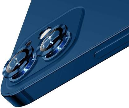 Cowboy Camera Lens Protector for Apple iPhone 12 Mini Camera Lens With Inbuilt Tempered Glass Aluminium Alloy Metal Ring Scratch proof Very Easy To Install With Ultra Protection (Blue)