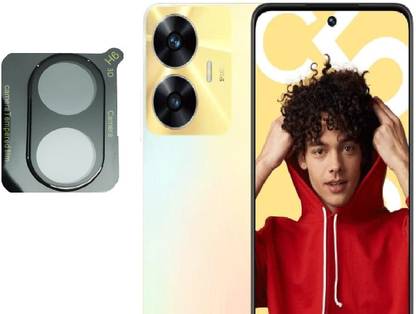 Mersal Camera Lens Protector for Realme C55, Camera & Sensor Cut