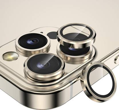 Mobilive Camera Lens Protector for Apple iPhone 14 Pro Metal Ring Lens Protector