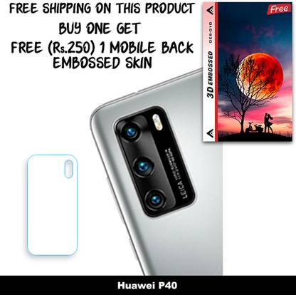 ARBAN Camera Lens Protector for Huawei P40 FREE 1 3D EMBOSSED SKIN FOR MOBILE BACK WITH CUT C1S010