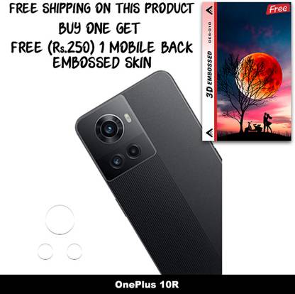 ARBAN Camera Lens Protector for OnePlus 10R FREE 1 3D EMBOSSED SKIN FOR MOBILE BACK WITH CUT C1S010