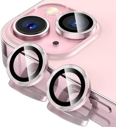 ITIANS Camera Lens Protector for Apple iPhone 15, iPhone 15Plus, 3D Camera Ring Guard (pink)