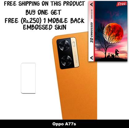 ARBAN Camera Lens Protector for Oppo A77s FREE 1 3D EMBOSSED SKIN FOR MOBILE BACK WITH CUT C1S010
