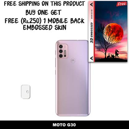 ARBAN Camera Lens Protector for MOTO G30 FREE 1 3D EMBOSSED SKIN FOR MOBILE BACK WITH CUT C1S010