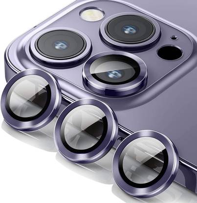 MIFKRT Back Camera Lens Glass Protector for Iphone 14 Pro / 14 Pro max Purple Camera Lance With Inbuilt Tempered Glass