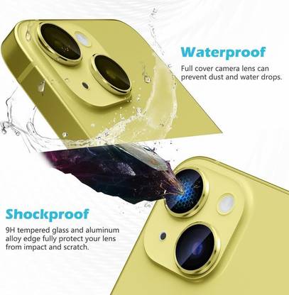 Mobilive Camera Lens Protector for iPhone 15 Plus3D Lens Ring Protector Scratch Resistant
