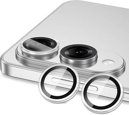 prozzile Camera Lens Protector for Samsung Galaxy S25 Edge 5G, Aluminum Alloy Ring Cover UHD 9H Tempered glass Metal Frame