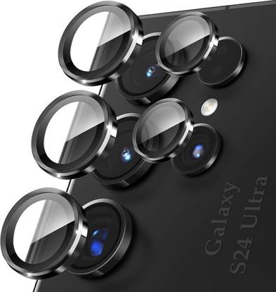 BOGATO™ Camera Lens Protector for Samsung Galaxy S24 Ultra, Camera Lens Guard For S24 Ultra, (Silver)