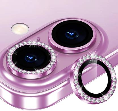 prozzile Camera Lens Protector for iPhone 16, iPhone 16 Plus, Premium Diamond Camera Ring Aluminum Alloy Lens Protector