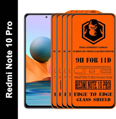 TWIGLO Edge To Edge Tempered Glass for REDMI NOTE 10 PRO