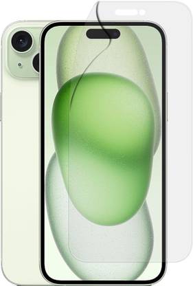 lazzymoby Edge To Edge Screen Guard for Apple IPhone 15 Plus, Full Transparent, Flexible