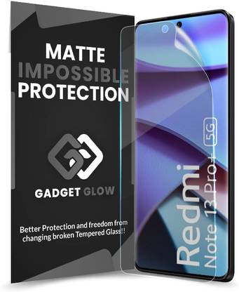 गैजेट ग्लो Edge To Edge Screen Guard Redmi Note 13 Pro Plus 5G, Redmi Note 13 Pro + 5G, Redmi Note 13 Pro +, Redmi Note 13 Pro Plus, ( Not a Tempered Glass, it’s a Matte Nano Fiber Guard) के लिए