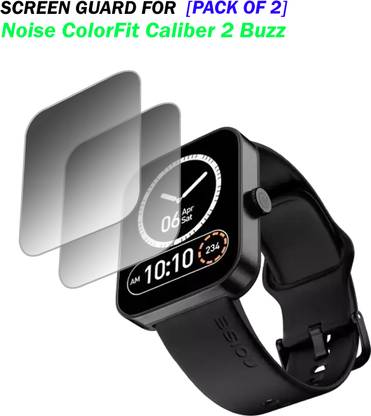 EJZATEX Edge To Edge Screen Guard for NOISE COLORFIT CALIBER 2 BUZZ SMARTWATCH