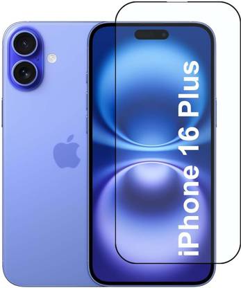 EITANSHA CREATION Edge To Edge Tempered Glass for iPhone 16 Plus, Apple iPhone 16 Plus