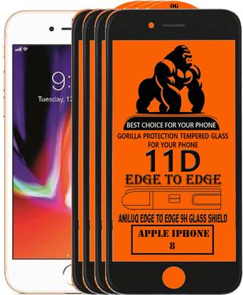 ANILUQ Edge To Edge Screen Guard for Apple iPhone 8