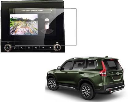 KACA Tempered Glass Guard for : Company Fitted : Mahindra Scorpio N Z2 Diesel MT 7 STR (E) 2022 Car Dashboard Infotainment & Navigation System (Glossy :2)
