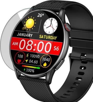 CUBES Edge To Edge Screen Guard for Cult Ace XR, Smart Watch 1.43 Inch | Soft and Flexible | Touch Sensitive | Unbreakable | Ultra Thin | High Grade 9H TPU Film