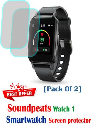 Spnrs Edge To Edge Screen Guard for V2B:-Soundpeats Watch 1
