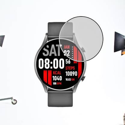 leo wise enterprises Edge To Edge Screen Guard for Kiselect KR Smartwatch Screen Guard