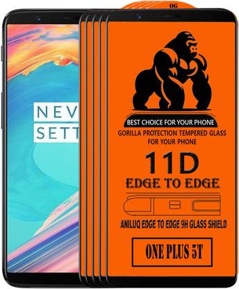 ANILUQ Edge To Edge Screen Guard for OnePlus 5T