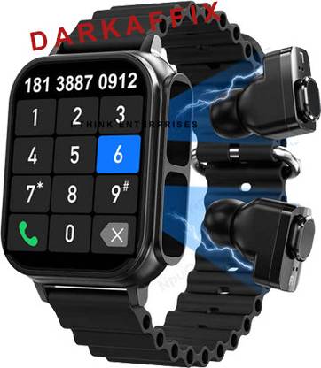 Darkaffix Nano Glass for 2023 new touch screen smartwatch headset 2 in 1 wireless tws earphone smart watch -(0.0890