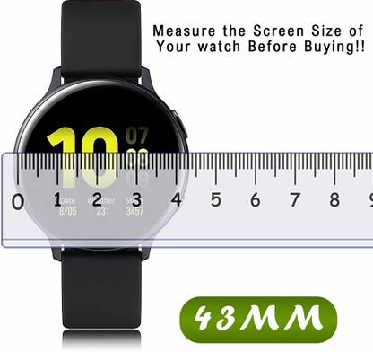 FCS Edge To Edge Screen Guard for 43 mm, Universal Round Watch Screen Protector