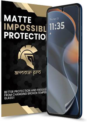 ArmourPro Edge To Edge Screen Guard for Motorola Razr 60 5G, Razr 60 5G, 4 Layer Unbreakable Membrane with Easy Installation